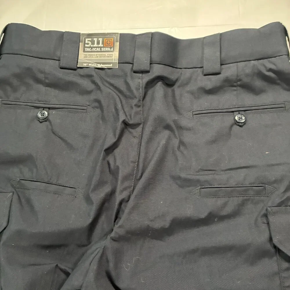 5.11 Tactical B-Class PDU Taclite Ripstop Pant Midnight Navy Size 38 UNHEMMED